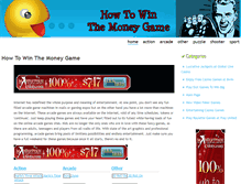 Tablet Screenshot of howtowinthemoneygame.com